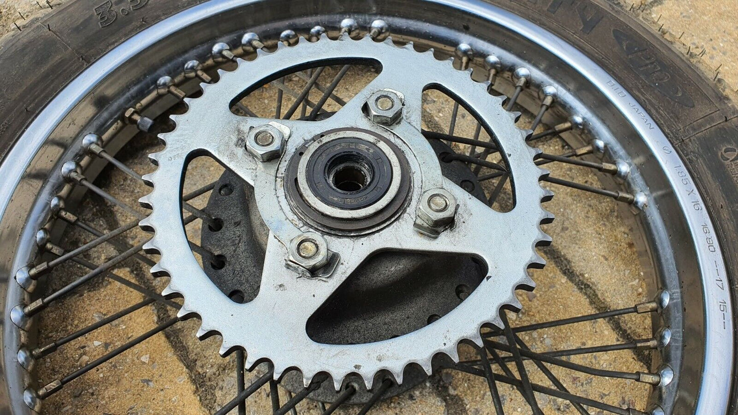 Roue arrière Yamaha SR125 3MW2 1989 Réf : 5H0-25311-00-38 Rear Wheel