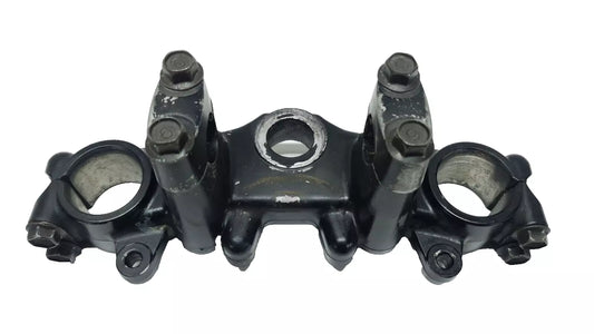 Té de fourche supérieur Yamaha DT125LC 1987 n°10 Réf : 34X-23435-00-98
