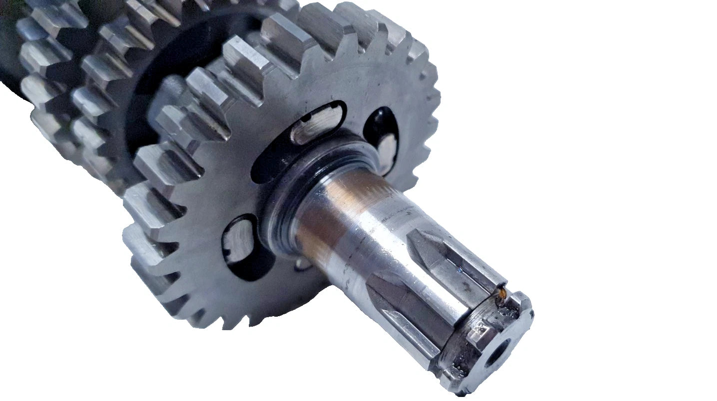 Arbre secondaire de boite de vitesse Kawasaki KMX 125 1986 Réf : 131281233