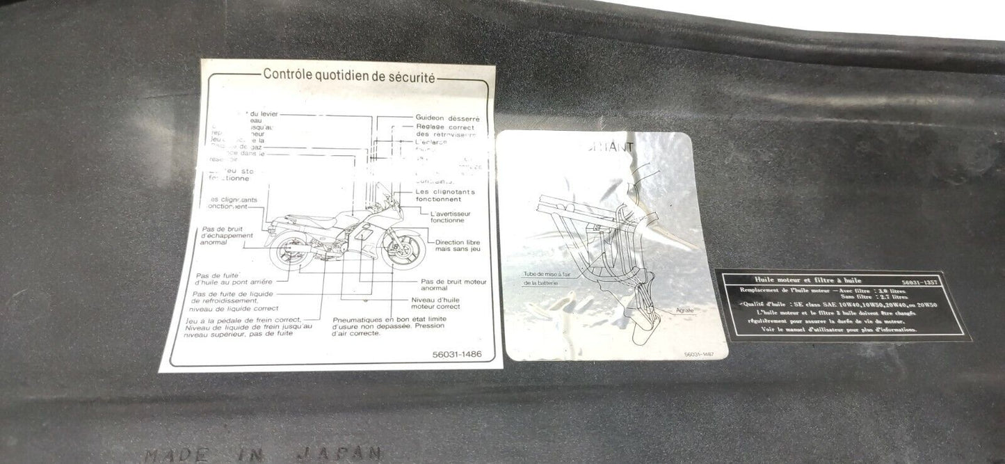 Carénage arrière droit Kawasaki ZG1000/1000GTR 1986 LEFT COVER