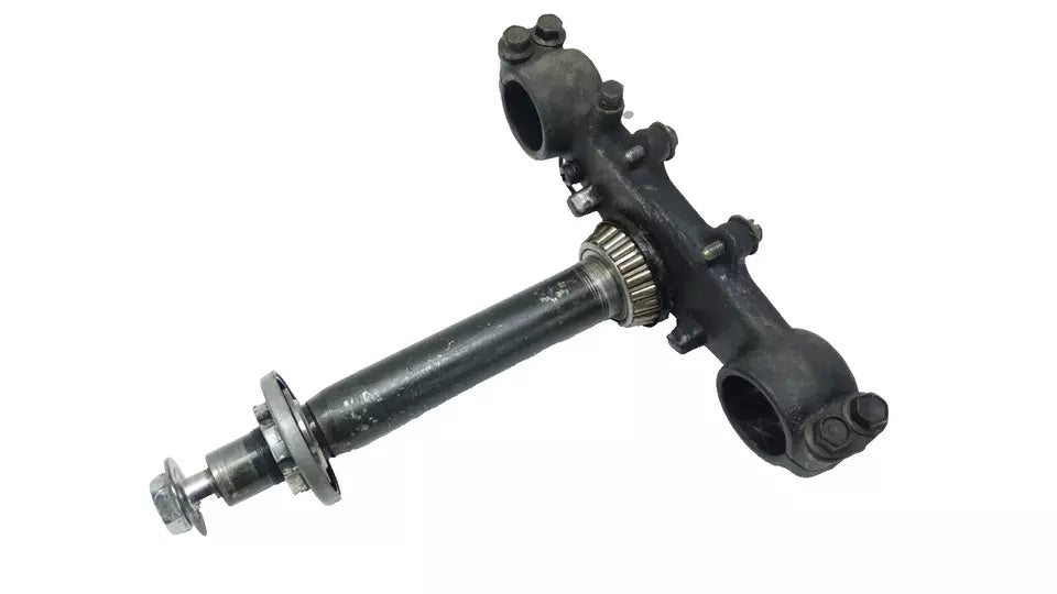 Té de fourche inférieur Yamaha DT125LC 1987 n°10 Réf : 53V-23340-00-90