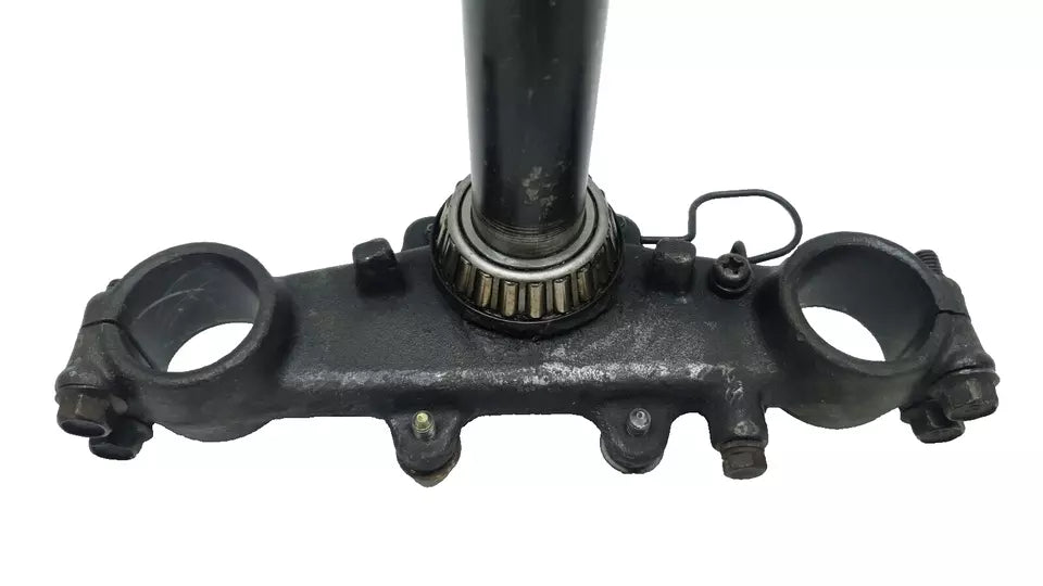 Té de fourche inférieur Yamaha DT125LC 1987 n°10 Réf : 53V-23340-00-90