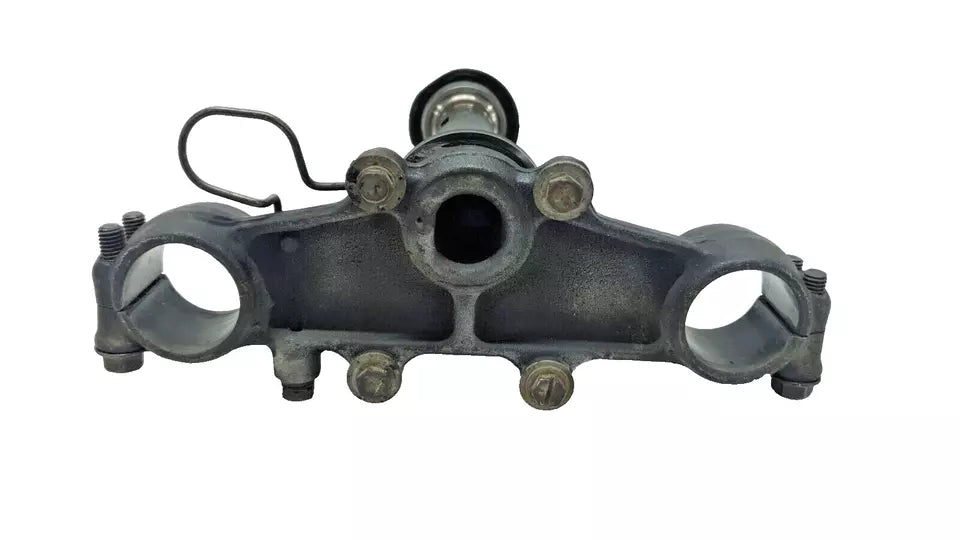 Té de fourche inférieur Yamaha DT125LC 1987 n°10 Réf : 53V-23340-00-90