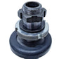 Té de fourche inférieur Kawasaki KMX 125 1988 Réf : 440371202