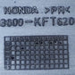 Carénage latéral gauche Honda CLR 125 CityFly 2001 Réf : 83600-KFT-620ZA