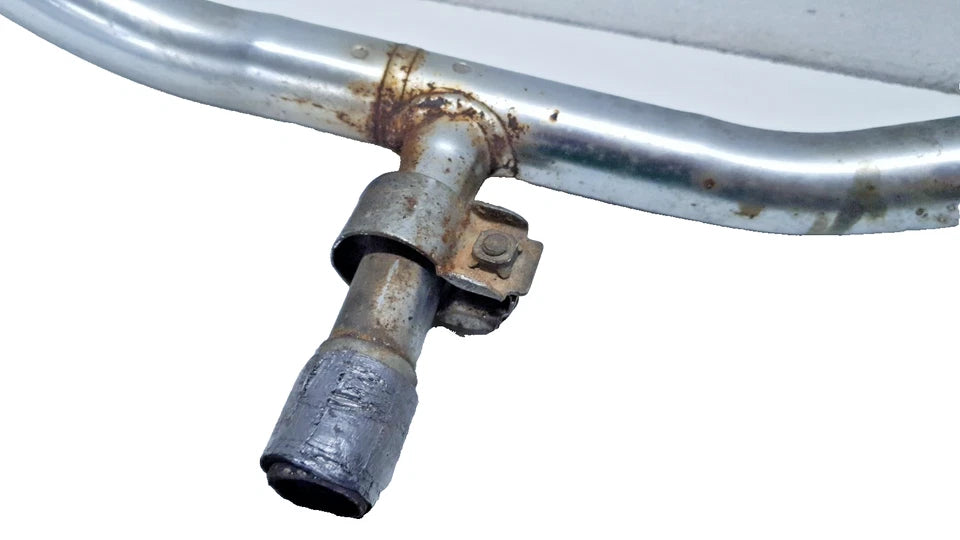 Ligne d'échappement droite Honda CA 125 Rebel 1997 Réf : 18300-KEB-900