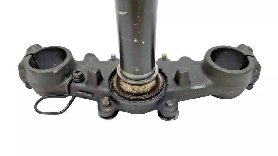 Té de fourche inférieur Yamaha DT125LC 1987 n°7 Réf : 53V-23340-00-90