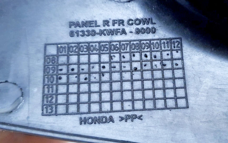 Carénages de compteur Honda CBF 125 2010 Réf : 61330-KWF-900