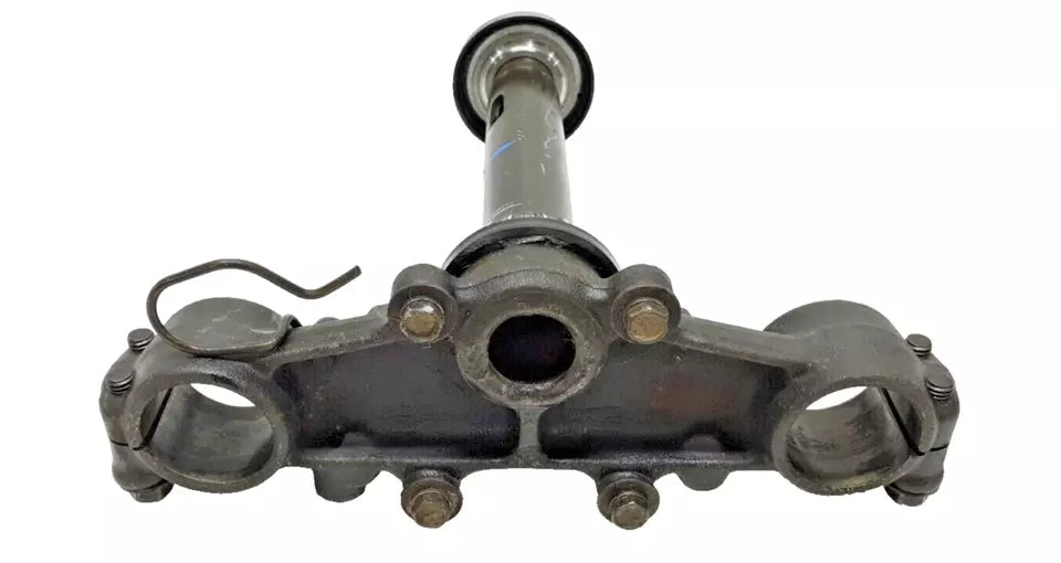 Té de fourche inférieur Yamaha DT125LC 1987 n°6 Réf : 53V-23340-00-90