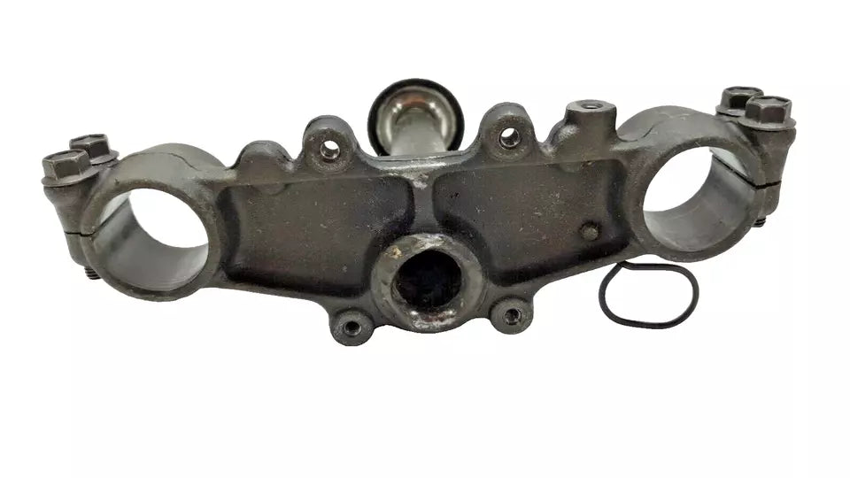 Té de fourche inférieur Yamaha DT125LC 1987 n°12 Réf : 53V-23340-00-90