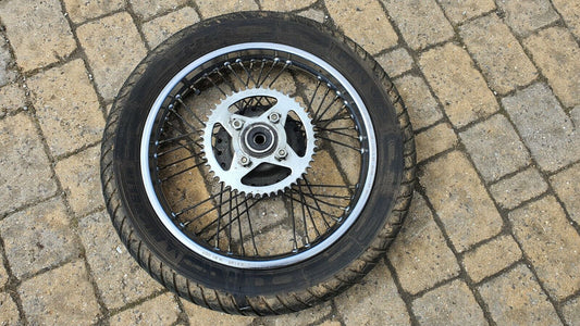 Roue arrière Yamaha SR125 3MW2 1989 Réf : 5H0-25311-00-38 Rear Wheel