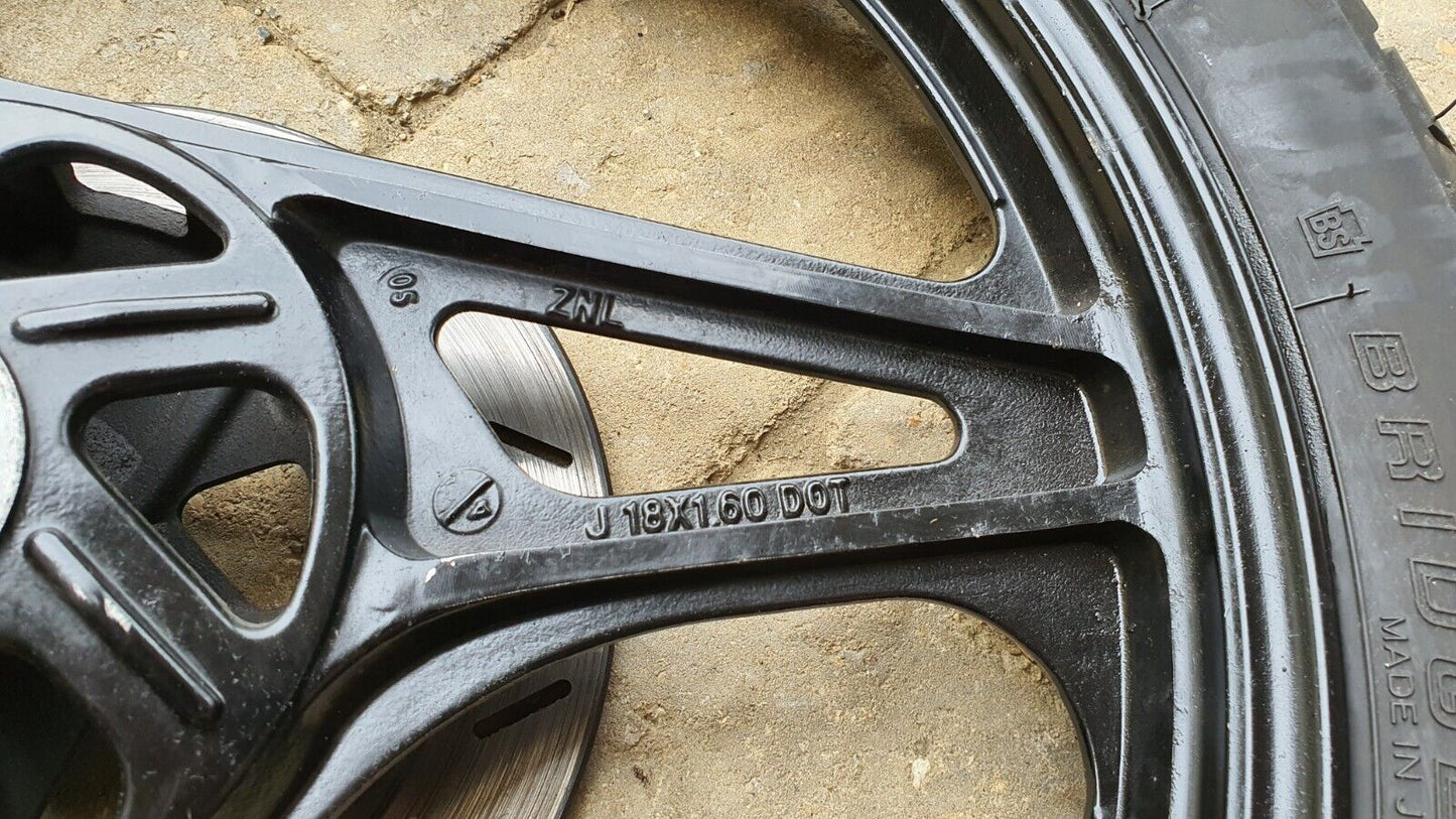 Roue avant Yamaha YBR 125 2005 Réf : 4GU-F5168-10-33 Front wheel