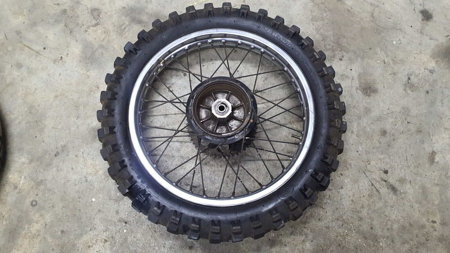 Roue arrière 1-2 Yamaha DT125LC 1987 n°10 Réf : 94418-18171-00 Rear wheel