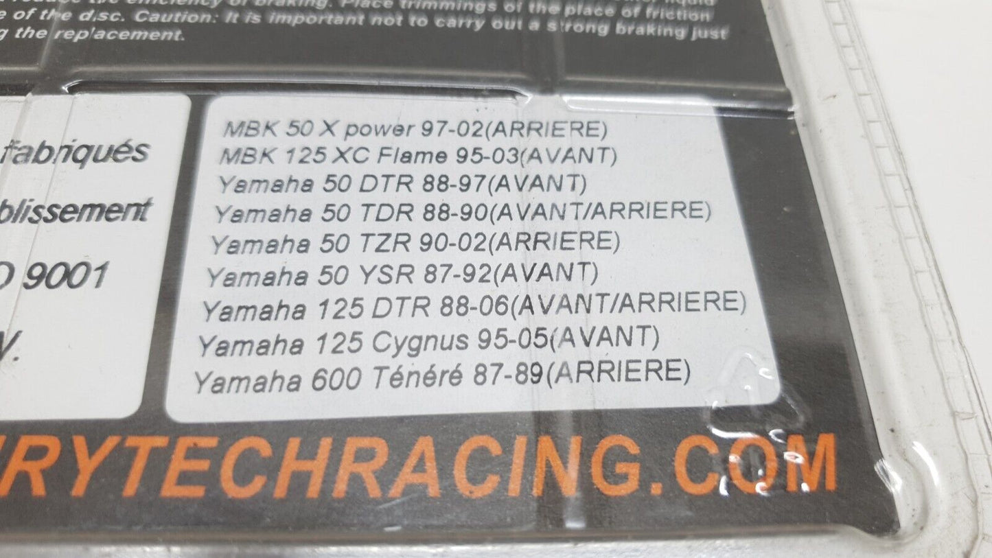 Plaquette de frein pour Yamaha DT125R 1992