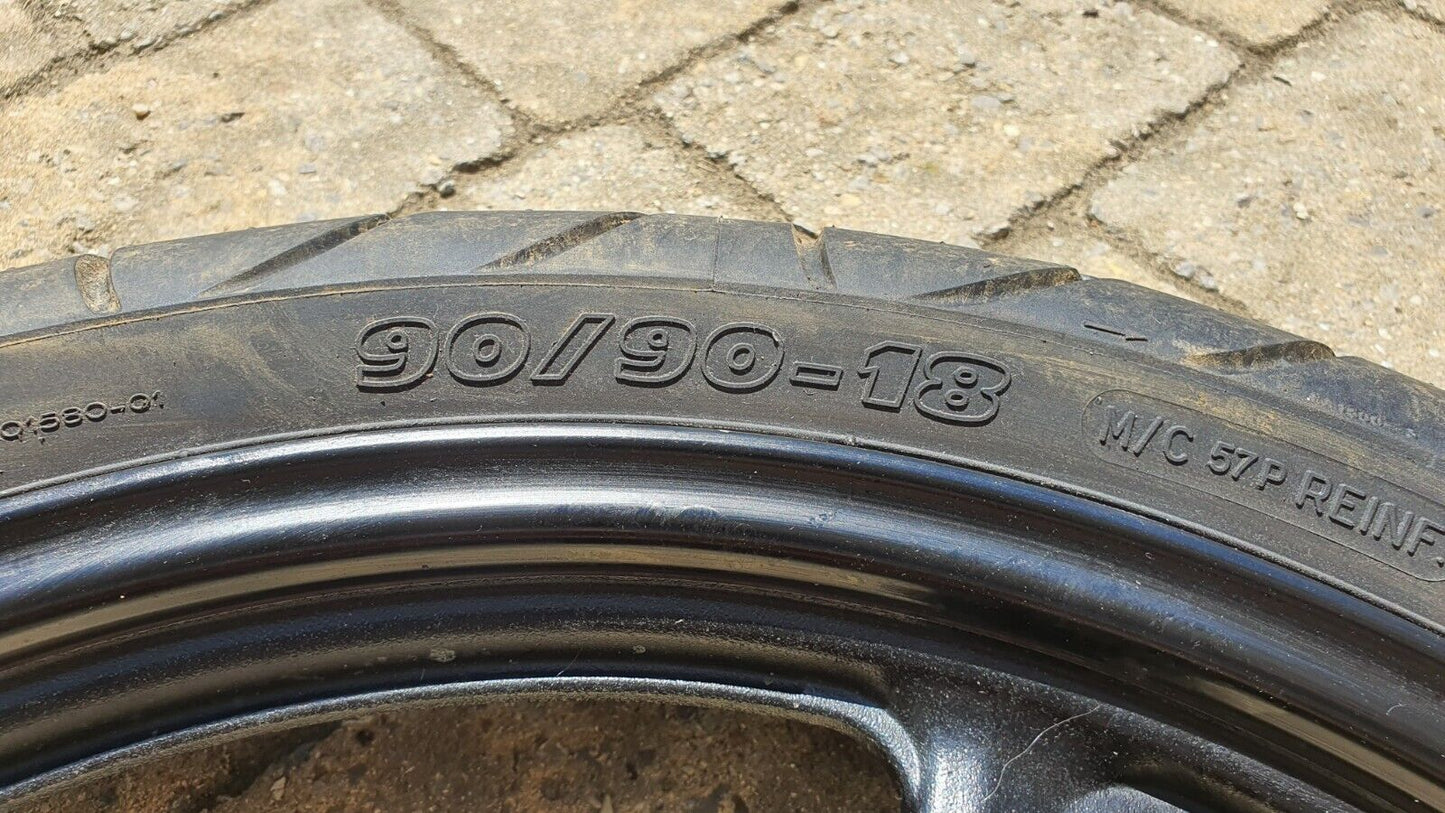 Roue arrière Yamaha YBR 125 2007 Réf : 3D9-F5338-00-33 Rear wheel